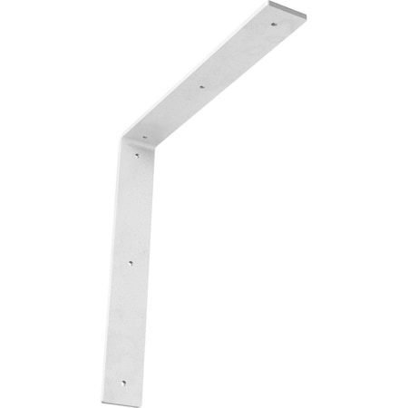 Ekena Millwork Hamilton Steel Bracket, Hammered White 2"W x 14"D x 14"H BKTM02X14X14HAHWH